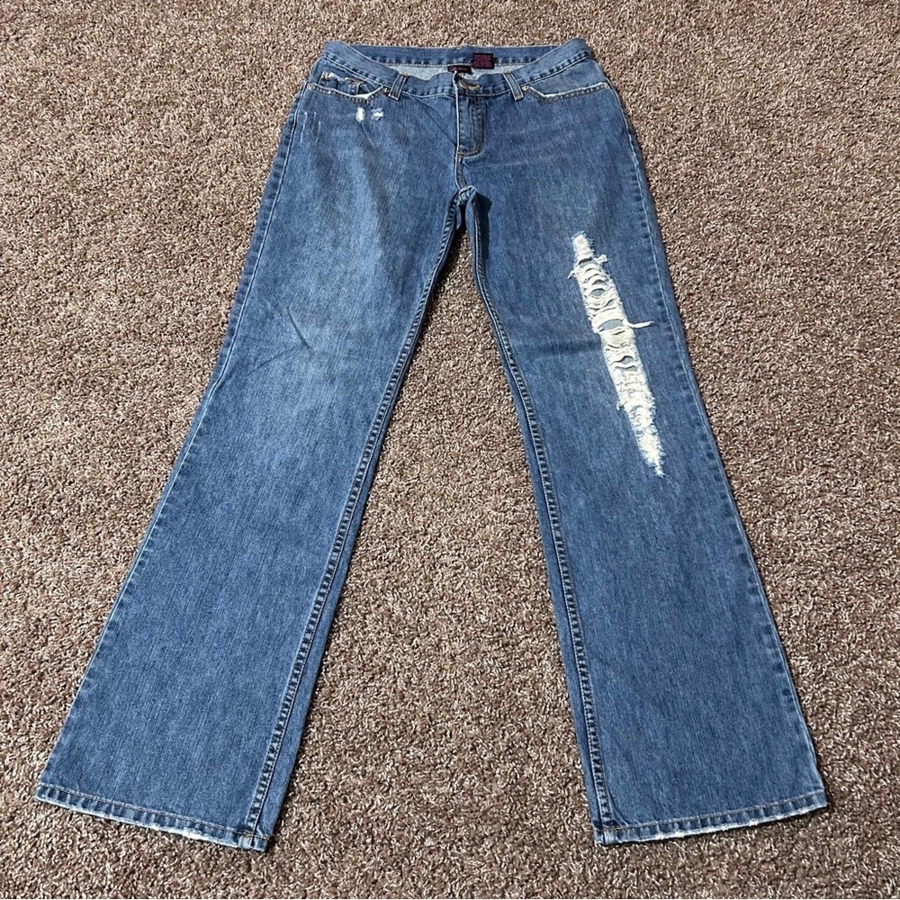 Willi Smith Blue Flare Wide Leg Jeans
